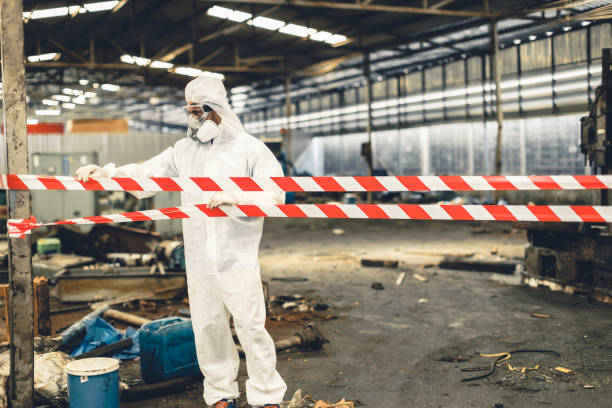 Professional Biohazard technician working in Marriottsville, MD